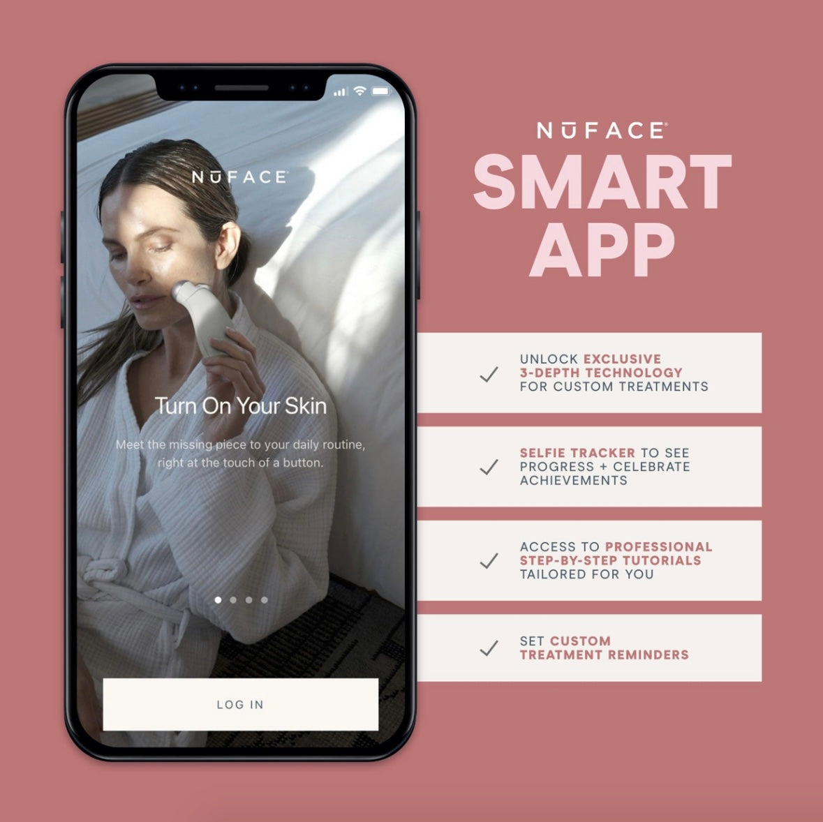 NUFACE Trinity+ Pro Smart Device Facial Toning Kit