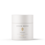 Green Envee Protect Antioxidant Moisturizer jar on white