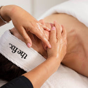 A facial in progress at The FIX Facial Bar