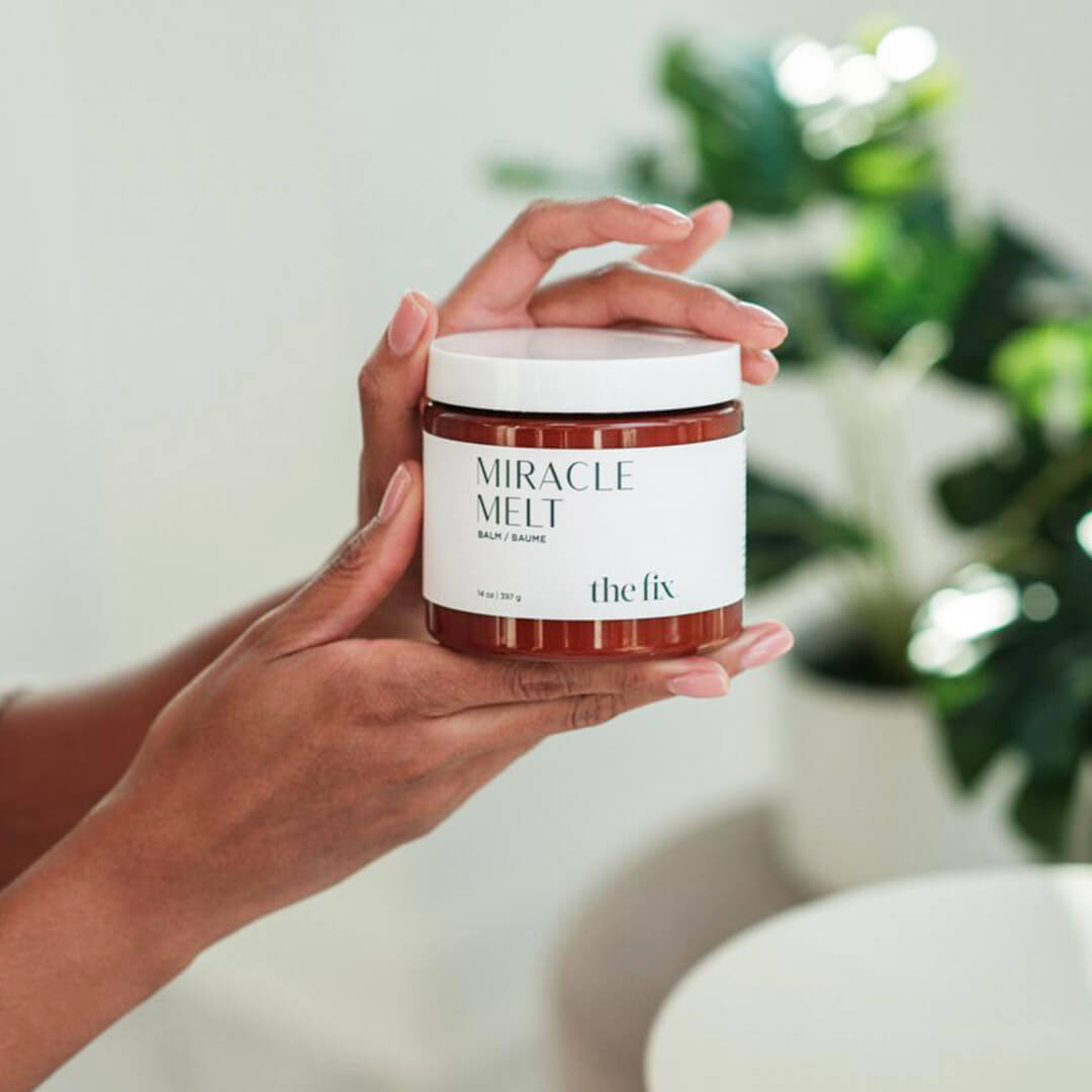 Miracle Melt Multi-Use Balm, used in a FIX facial massage