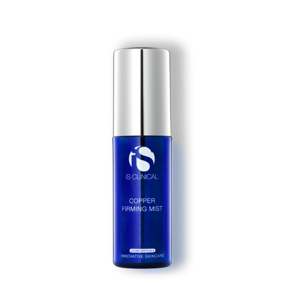 iS Clinical Copper Firming Mist bottle on white