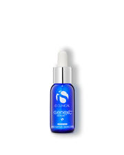 iS Clinical GeneXC Serum bottle on white