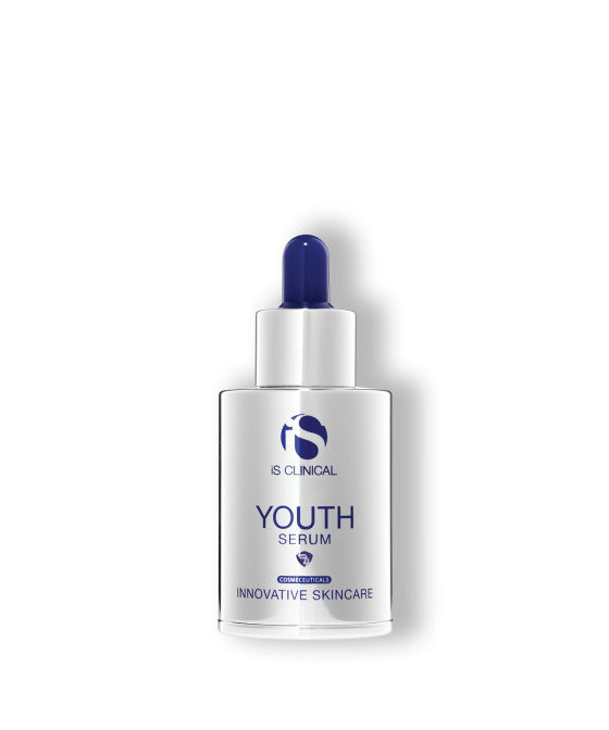 iS Clinical Youth Serum bottle on white